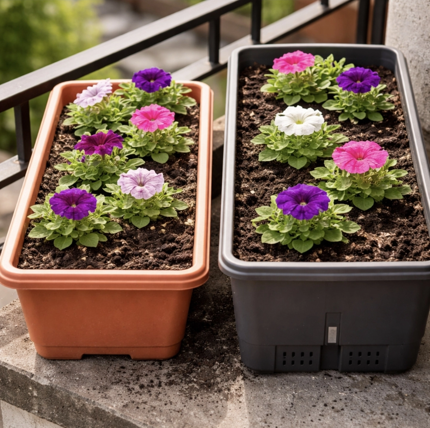 samozavlažovací truhlík petúnie rozdíl