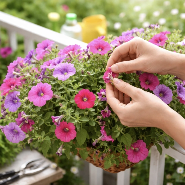 Odkvetlé květy u&nbsp;surfinie: vyštipovat, nebo nechat vypadat?