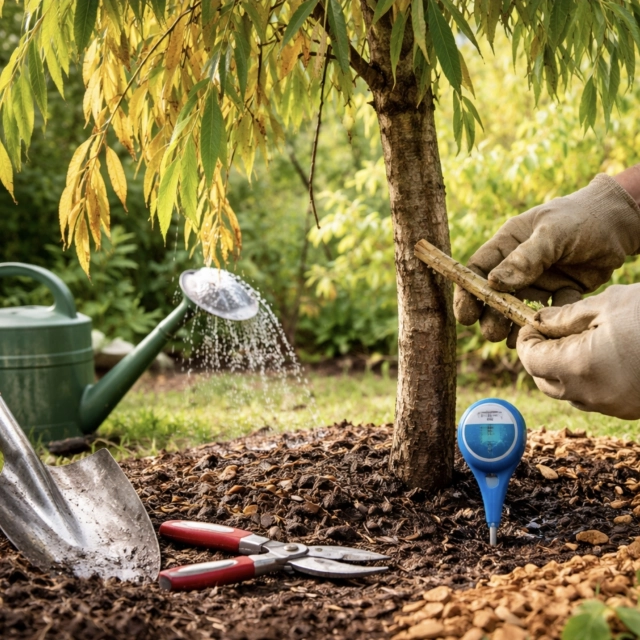 Převislá vrba žloutne nebo usychá? Rychlá diagnostika a záchrana