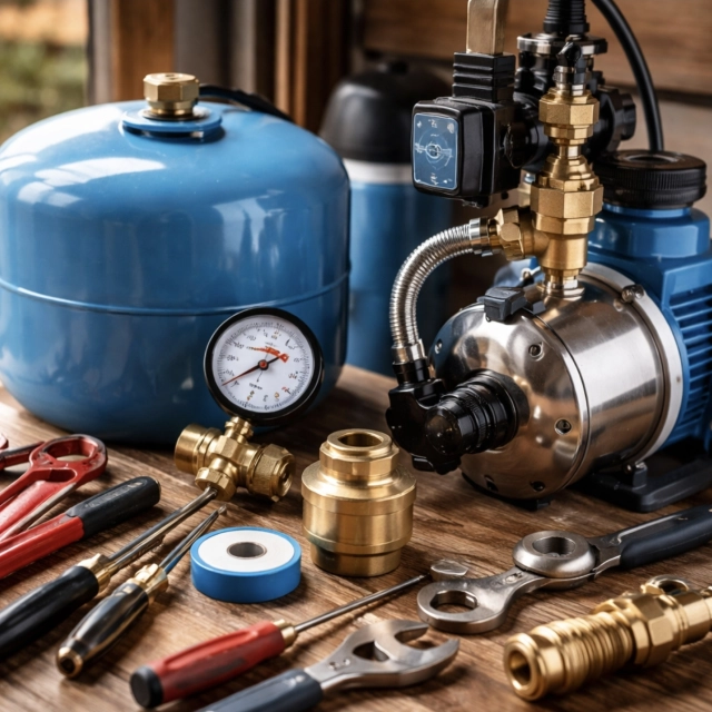 Domácí vodárna kolísá tlak? Diagnostika a&nbsp;oprava krok za&nbsp;krokem