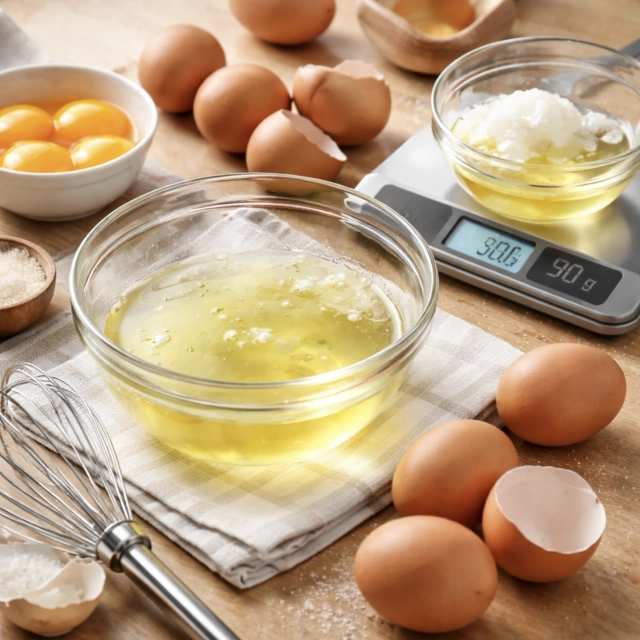 Kolik váží jeden bílek (gramy, ml i přepočty)