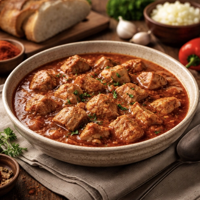 Krůtí guláš jako Kluci v&nbsp;akci: Jak ho udělat šťavnatý a&nbsp;levnější než hovězí