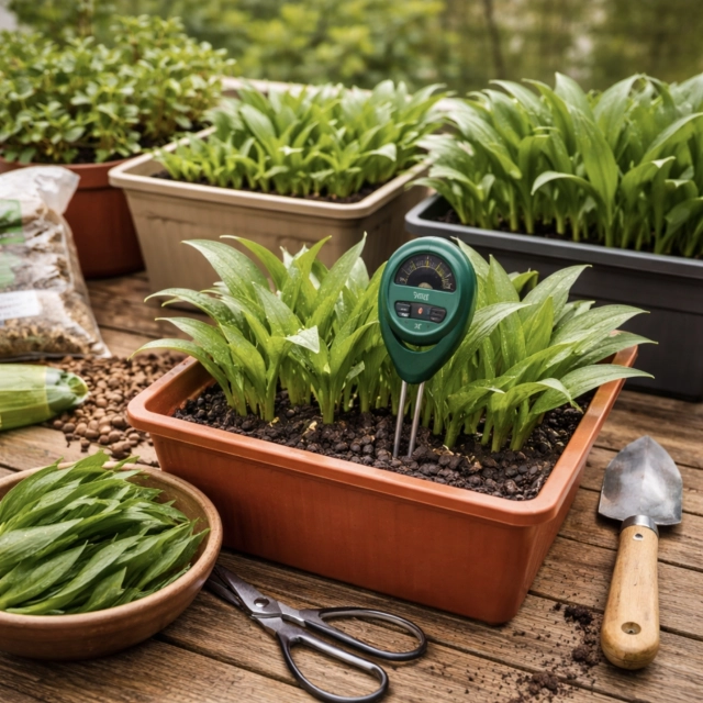 Pěstování medvědího česneku v truhlíku – tříletý test