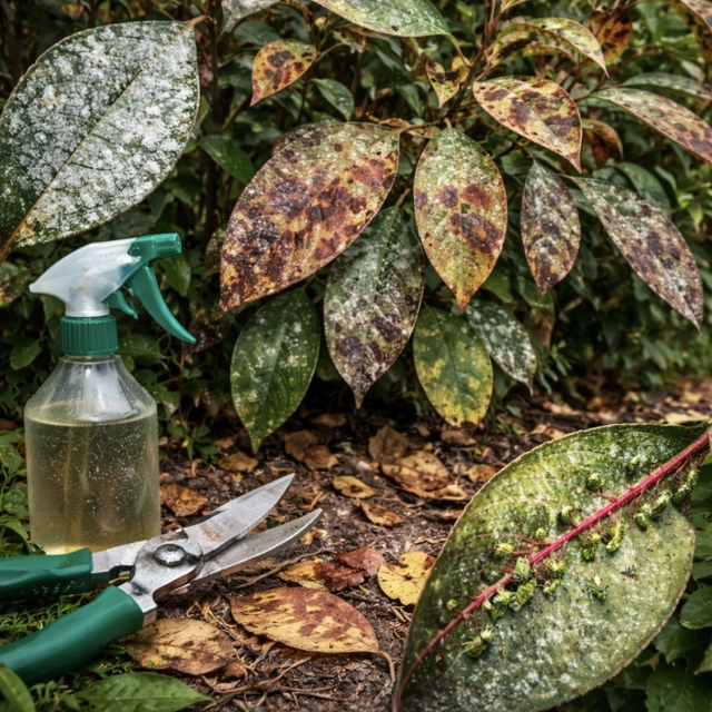 Blýskavka: skvrny na listech a nemoci – rychlá diagnostika